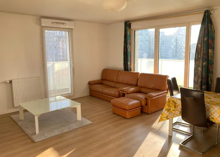 Appartement 87 M2 - 3 Chambres - 6 Personnes - Proche Paris - Parking Gratuit